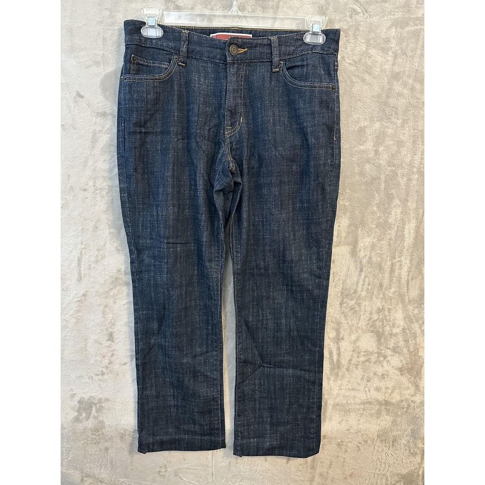 Gap‎ Jeans Womens 8 Curvy Straight Dark Wash Stretch Denim Bootcut Classic Style